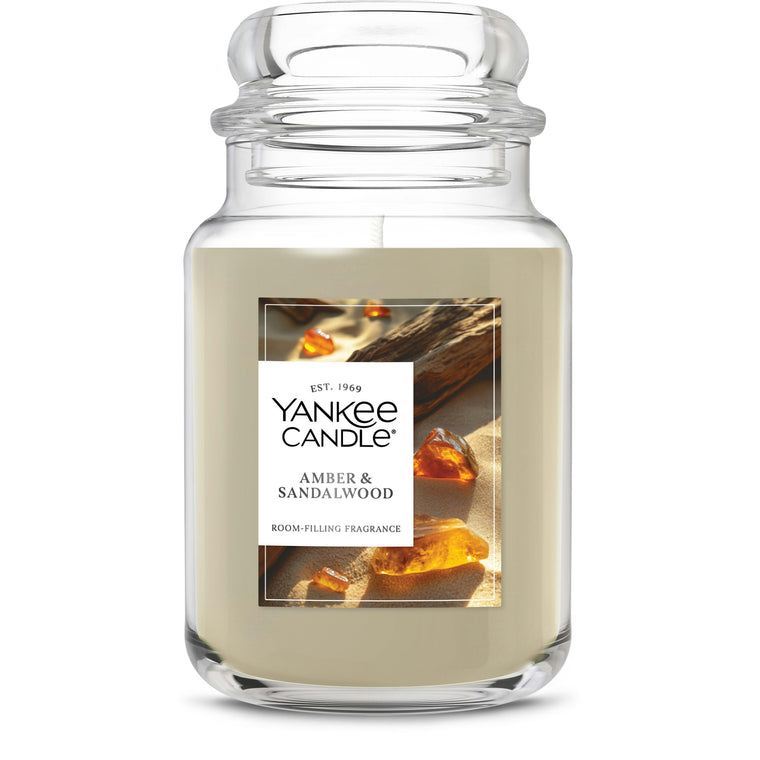Amber & Sandalwood Original Large Jar Candle R4