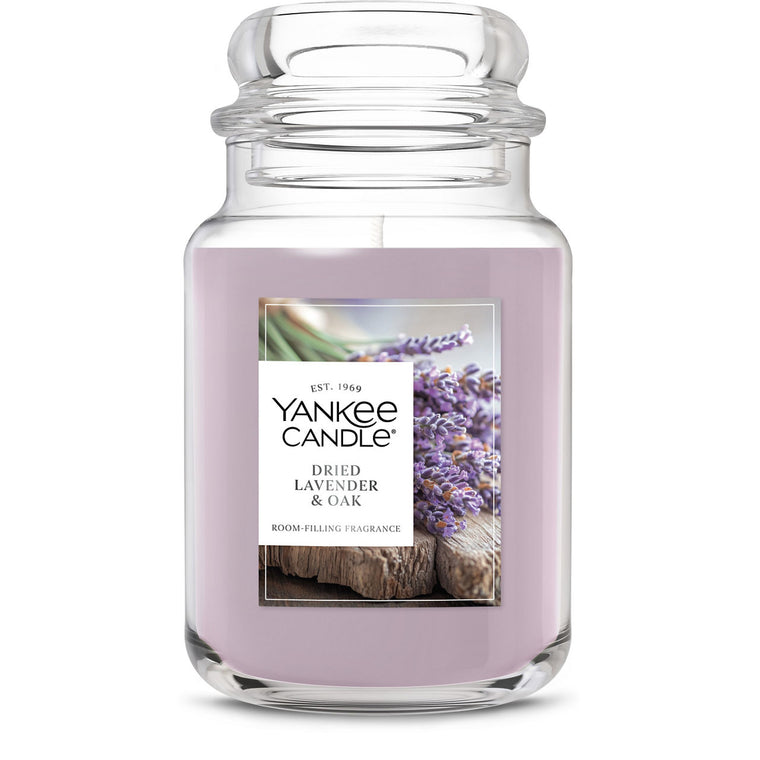 Dried Lavender & Oak Original Large Jar Candle B3